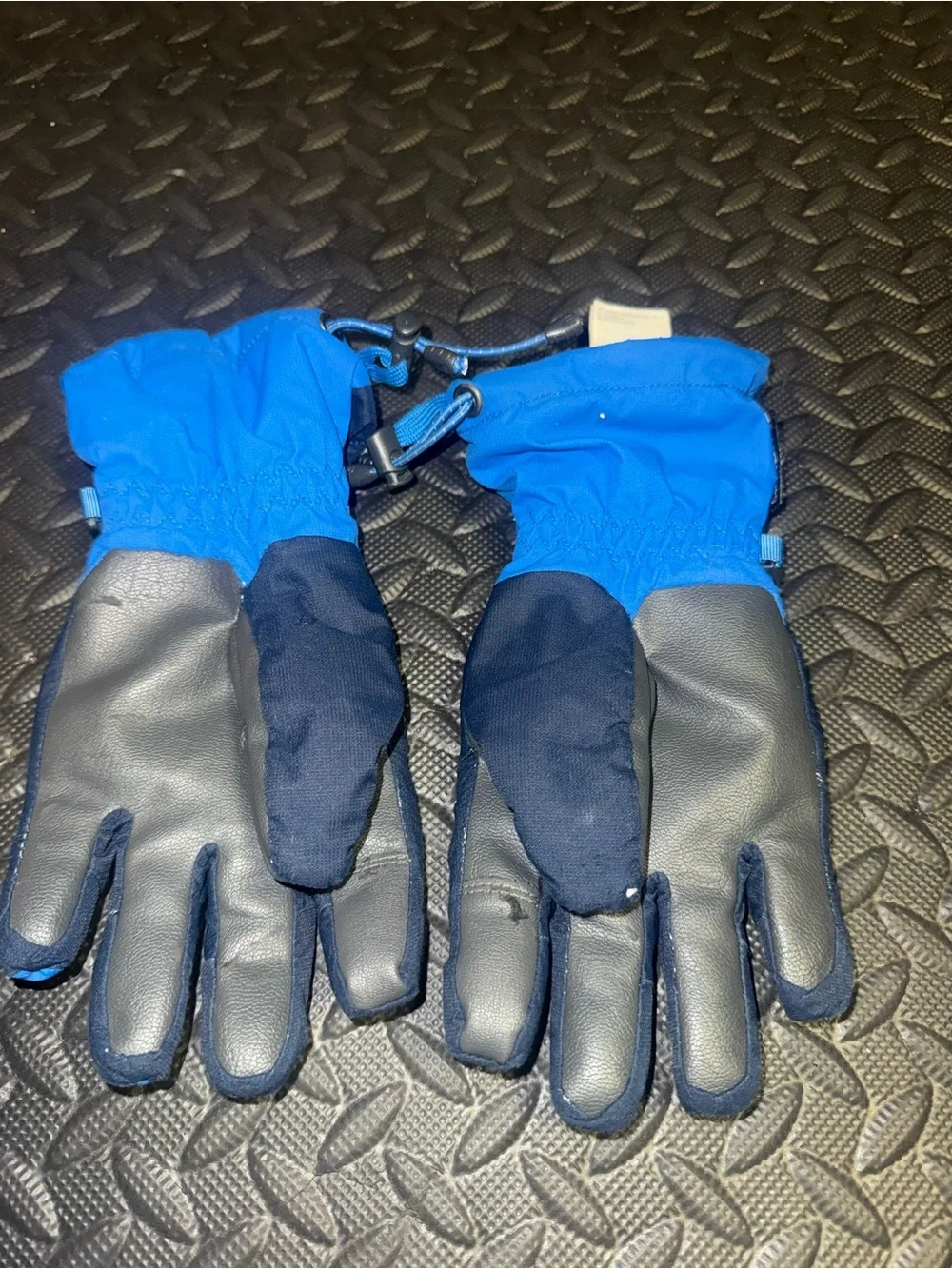 The North Face Royal Blue Youth size large Winter Gloves used